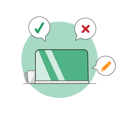 Icône représentant la visualisation des activités